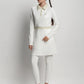 bimu polo dress in vanilla by buttonscarves overview look