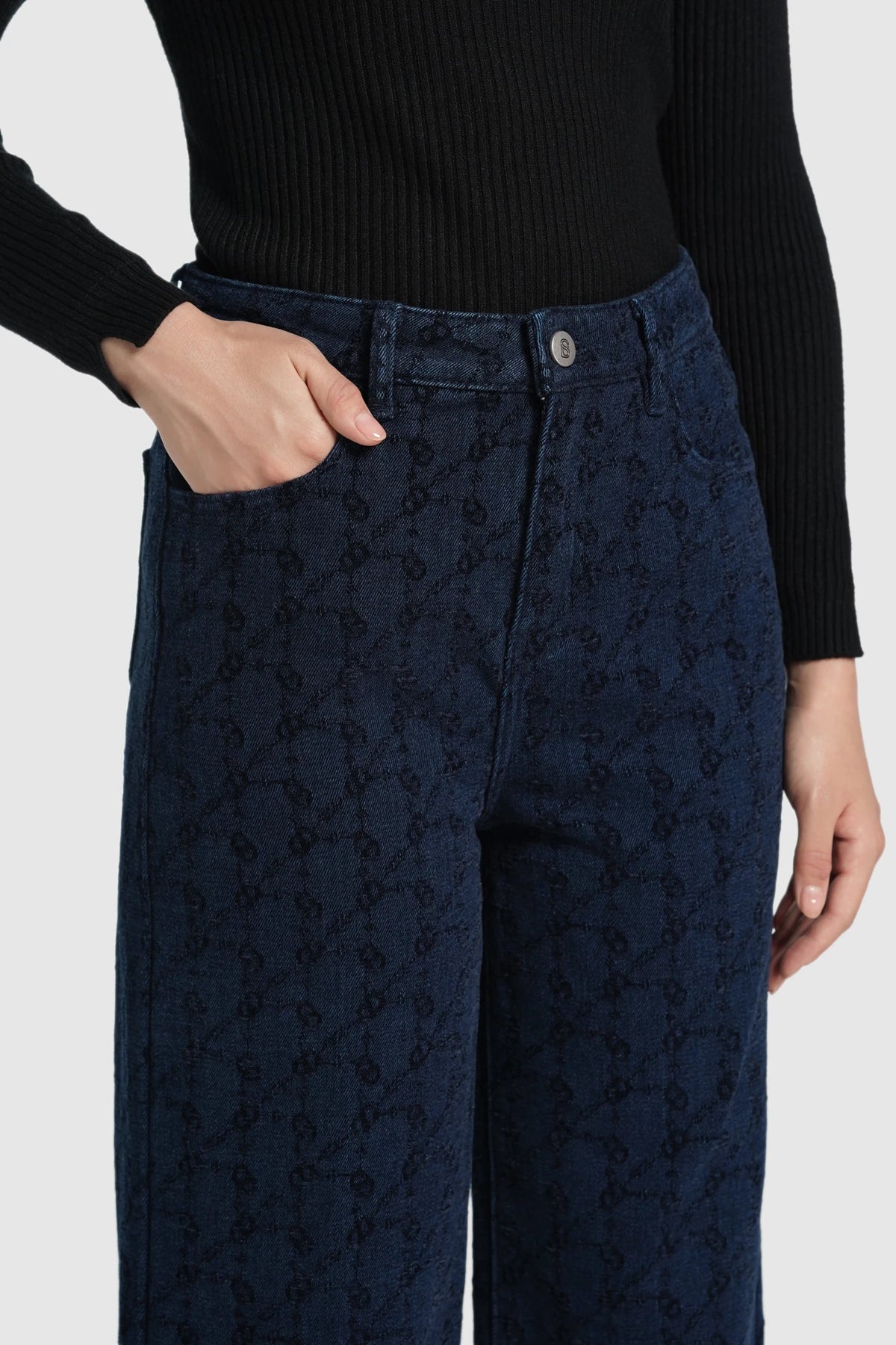 Blair Denim Pants - Navy