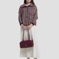 bria shoulder bag in burgundy by buttonscarves hand carried style