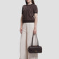 bria shoulder bag in dark brown by buttonscarves hand carried style
