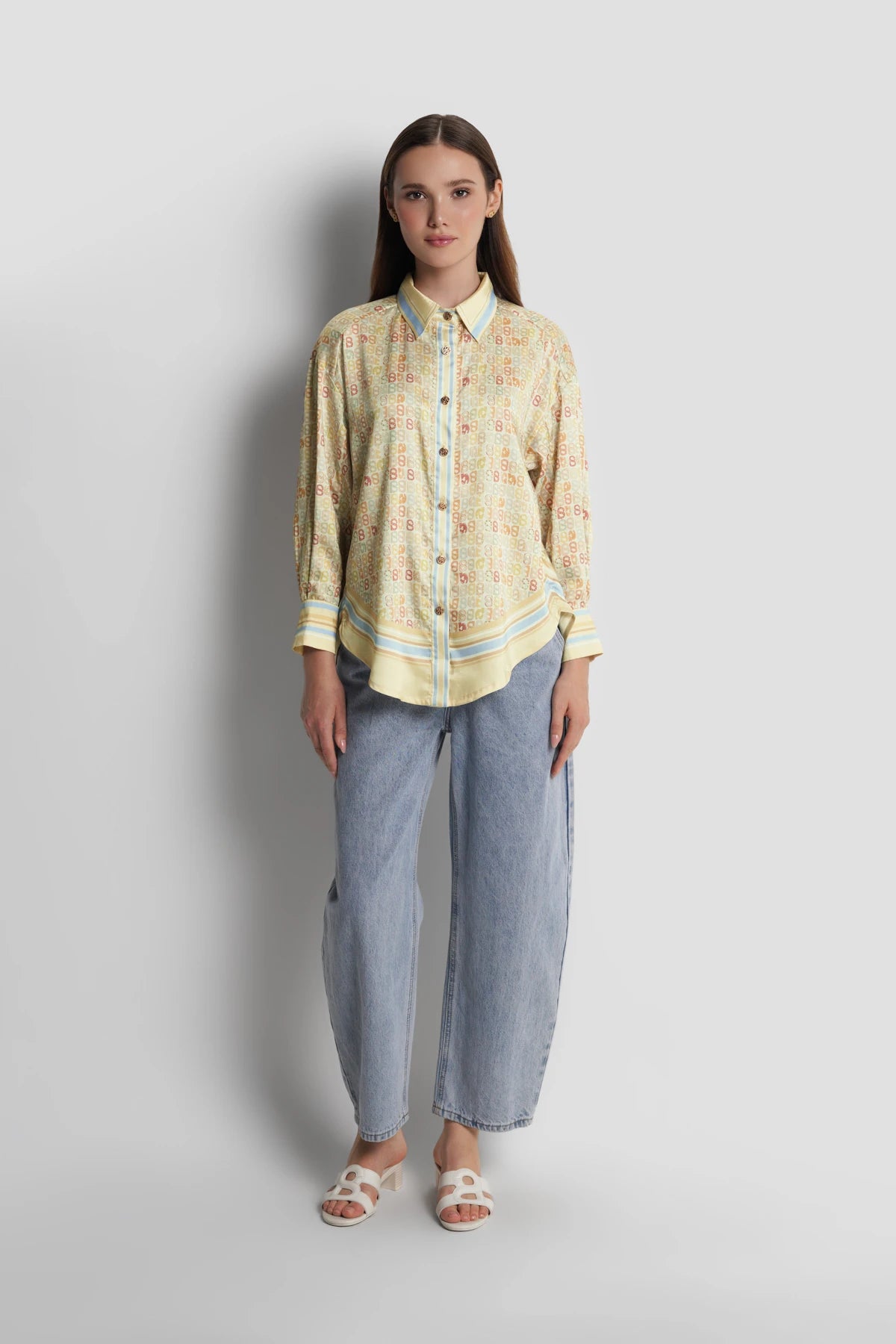 Nagita Oversized Shirt - Butter