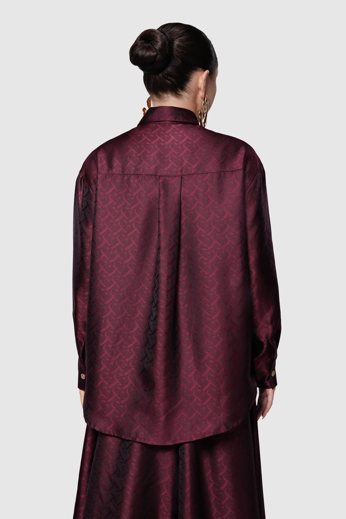 Deli Etoffe Overshirt - Maroon