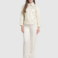 Freya Jacquard Jacket - Champagne Gold