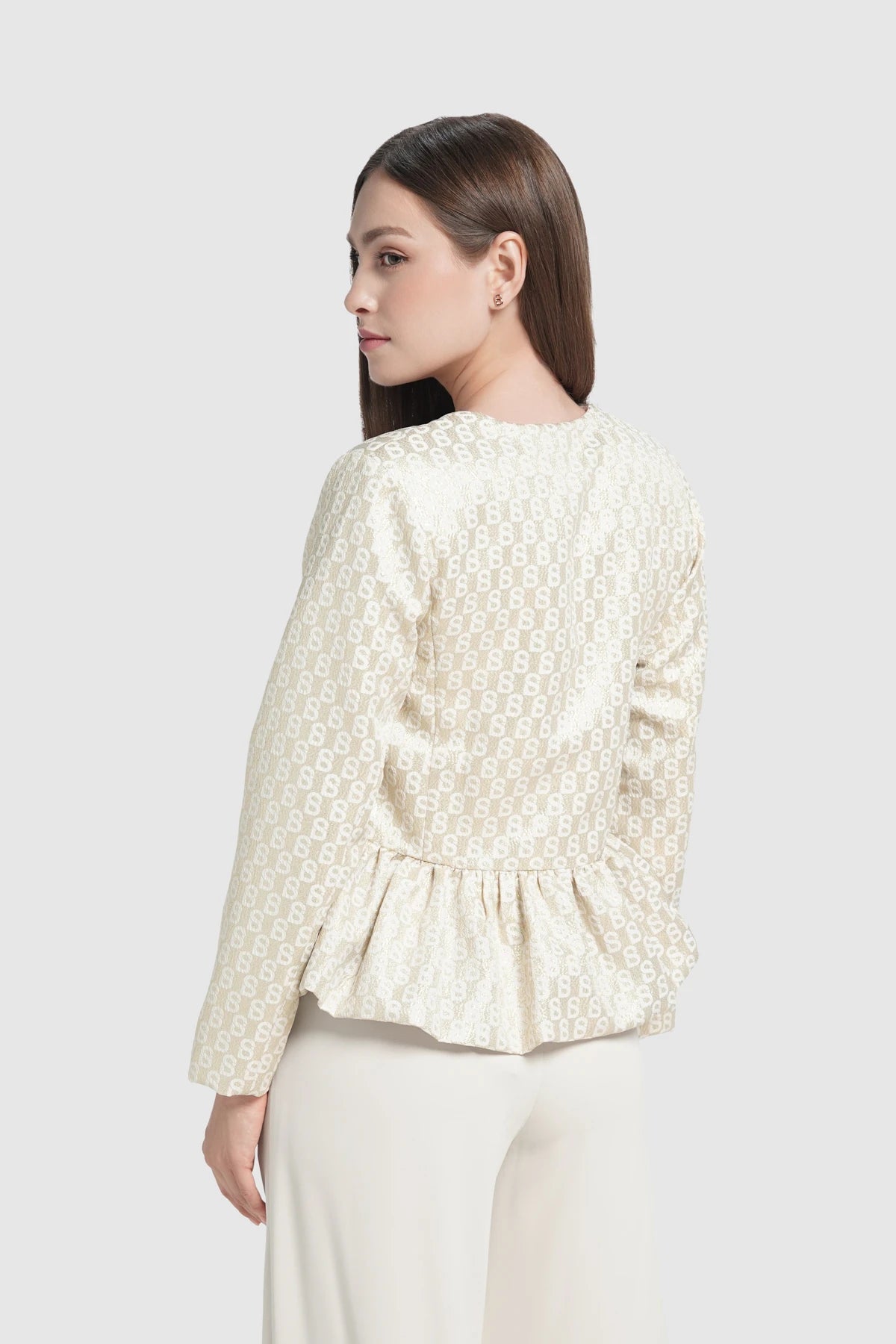 Freya Jacquard Outer - Champagne Gold