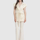 Freya Jacquard Vest - Champagne Gold