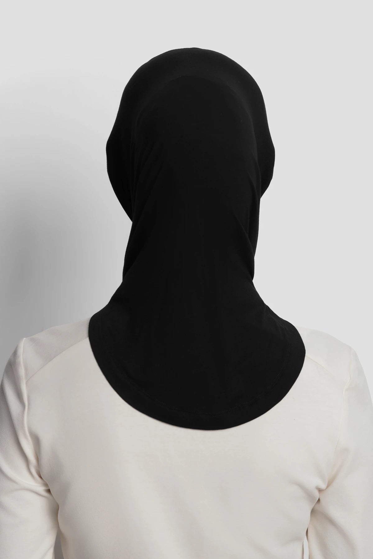 ninja inner in black by buttonscarves back view