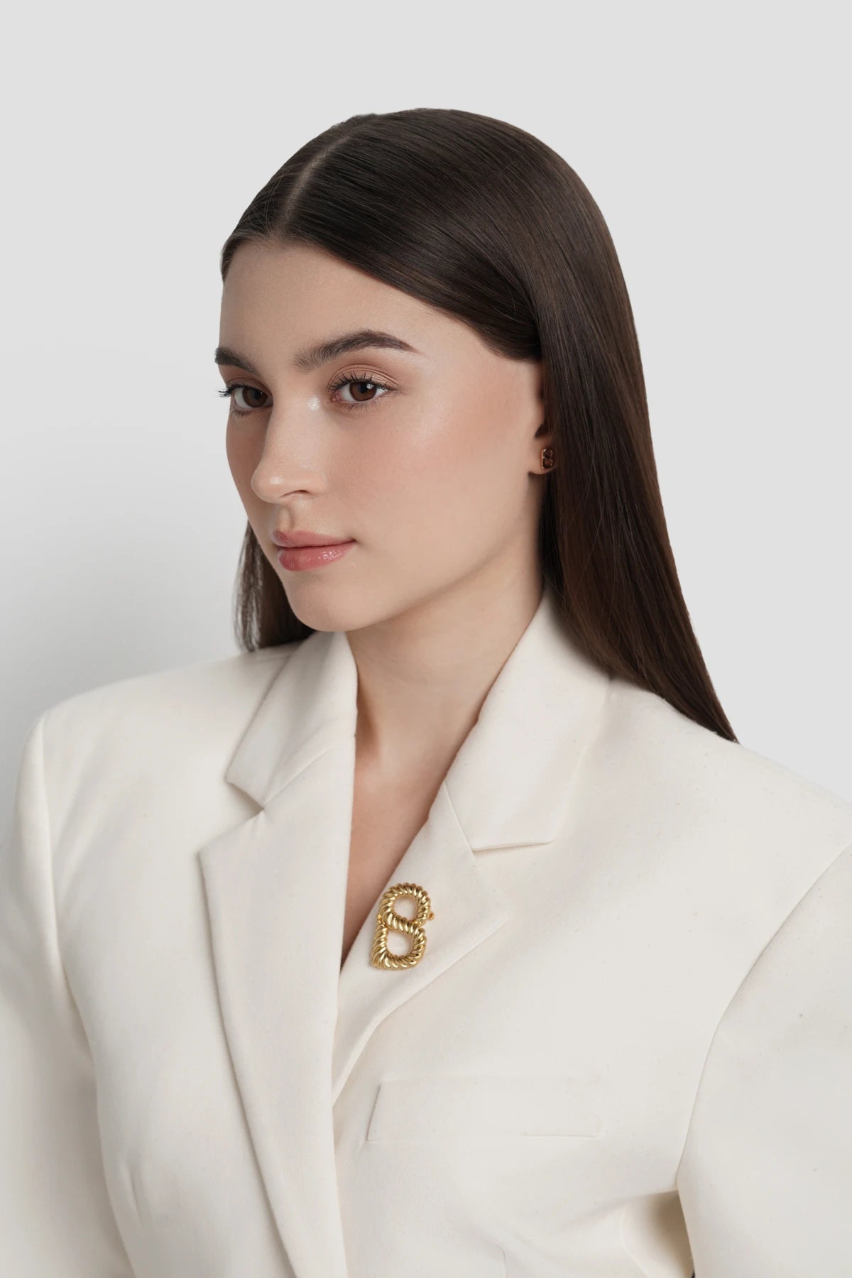 Interlock Brooch - Gilding Gold