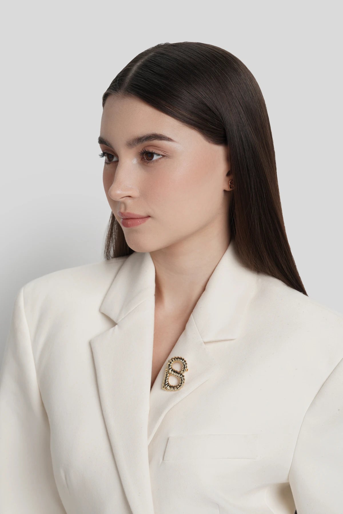 Interlock Brooch - Gold