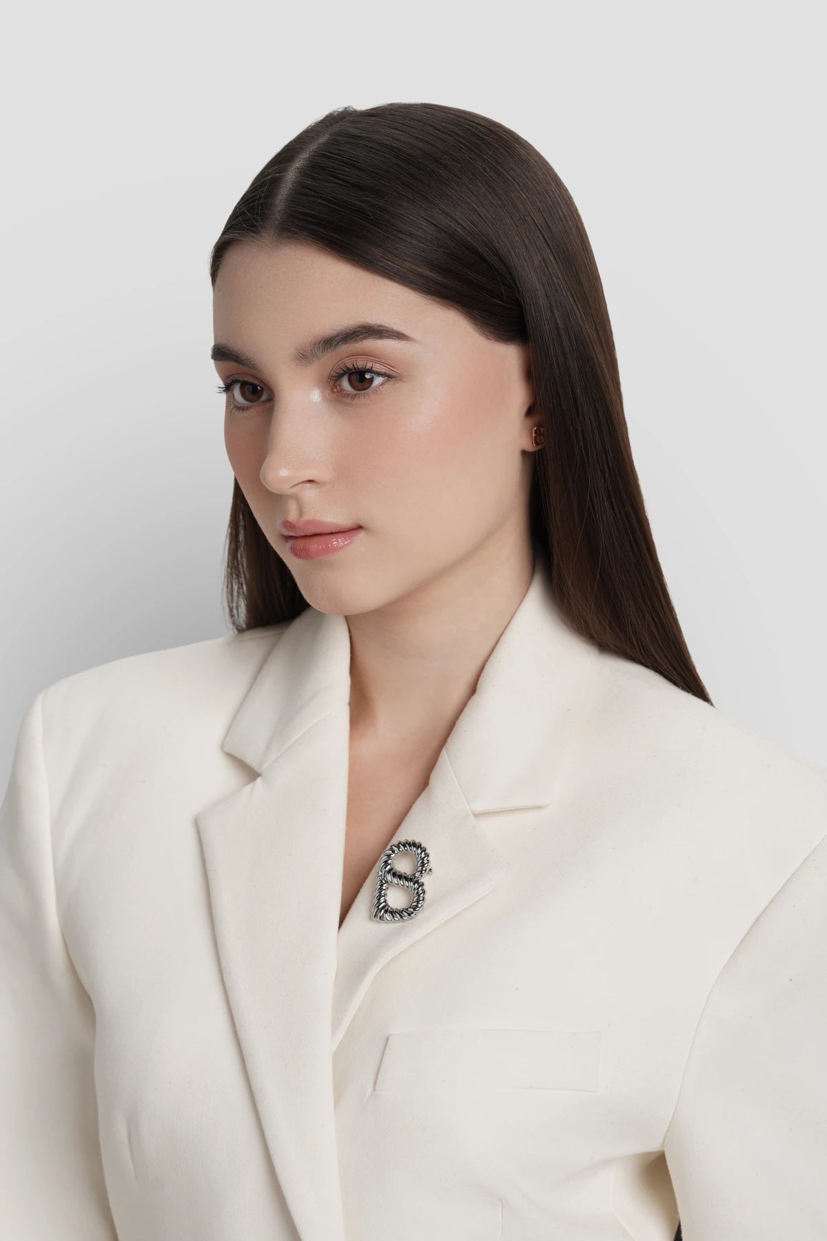 Interlock Brooch - SIlver