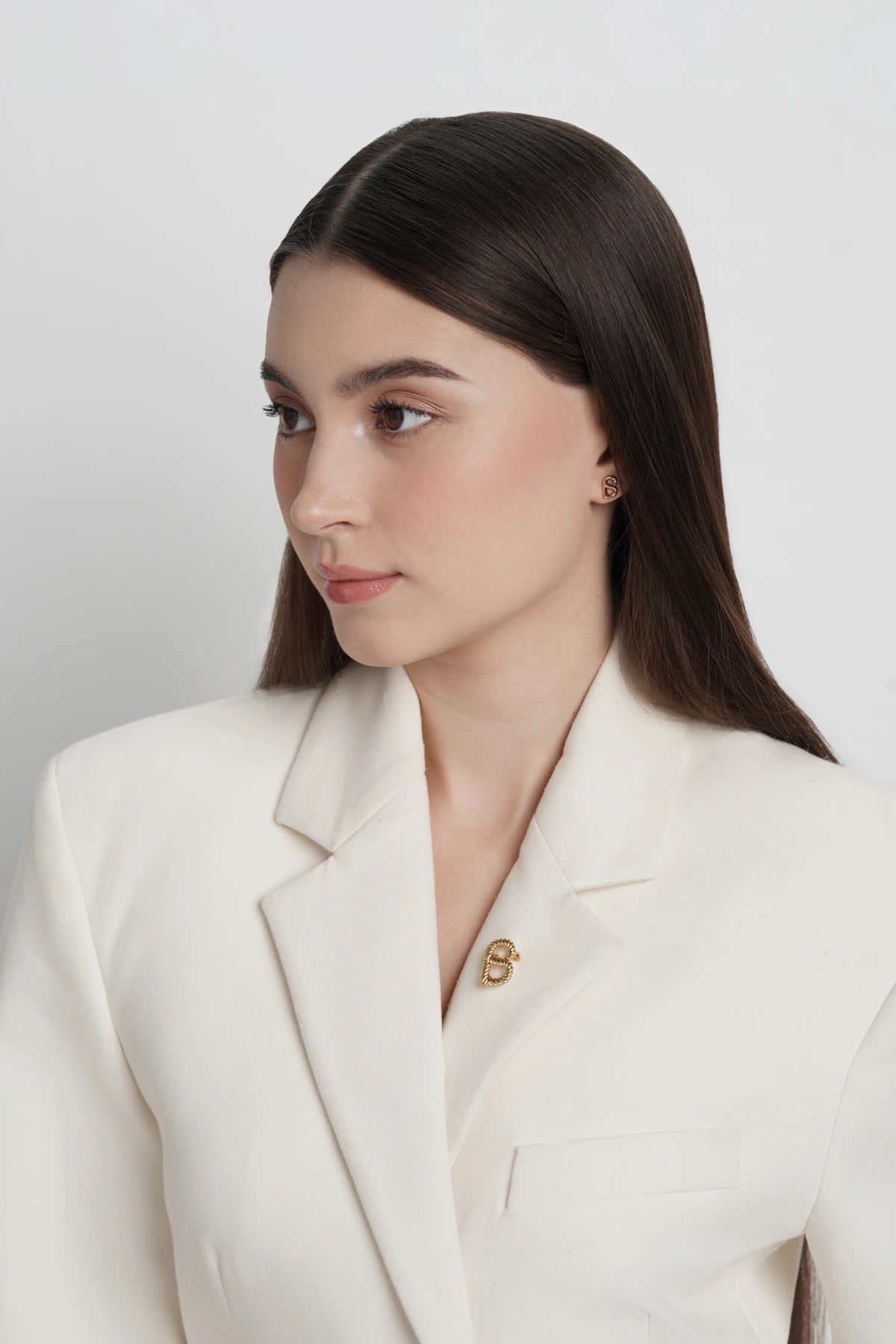 Interlock Petite Brooch - Gilding Gold