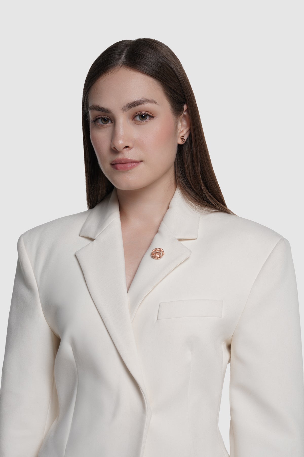 Interlock Pin Brooch - Rose Gold
