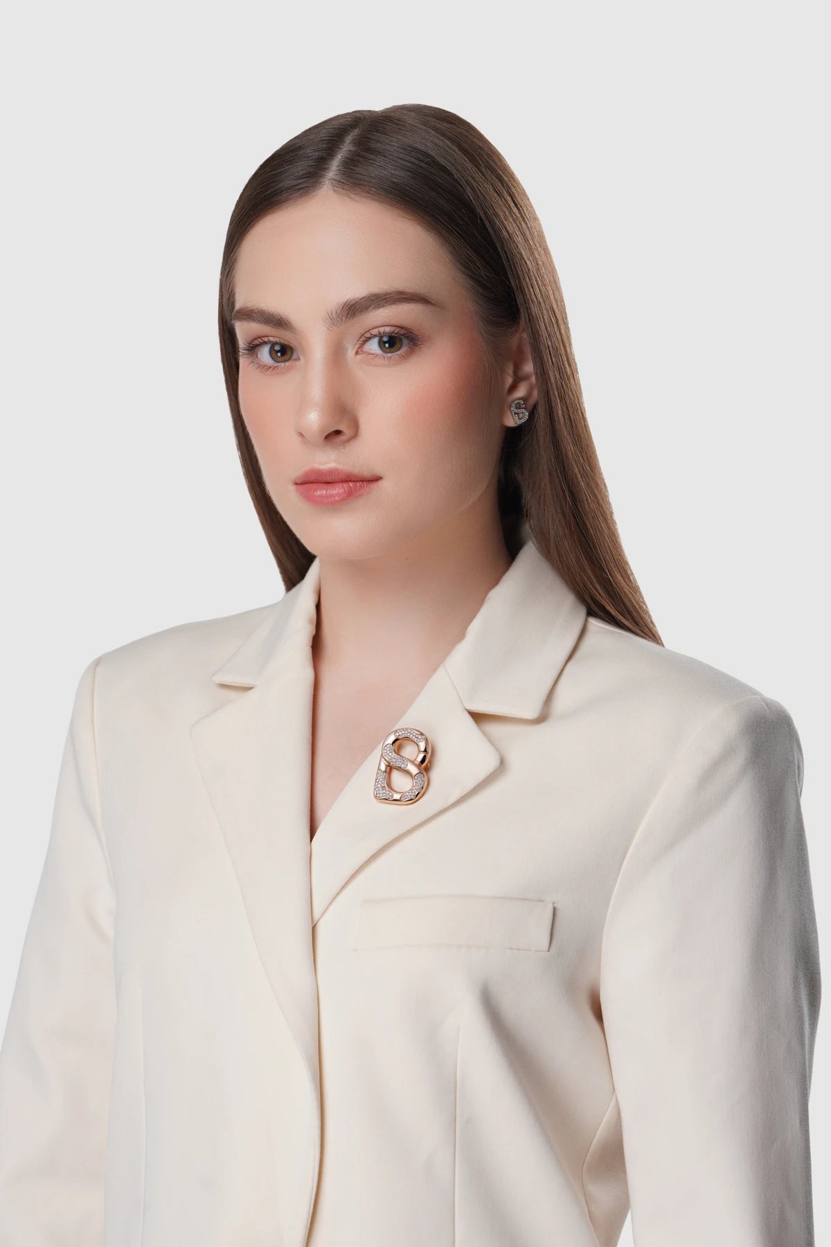 Isla Brooch - Rose Gold