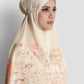 istanbul satin silk prayer robe in kebab by buttonscarves detail