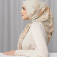 istanbul printed square scarf in dallah by buttonscarves side view