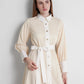 Leena Cotton Shirt Dress - Ivory