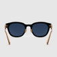 luca sunglasses in blue by buttonscarves back view
