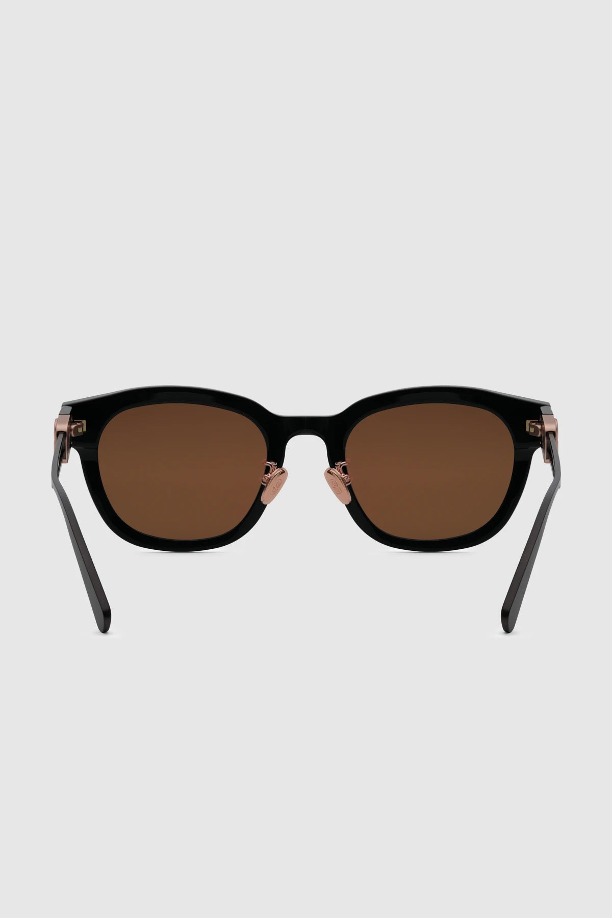 luca sunglasses in coffee by buttonscarves back view