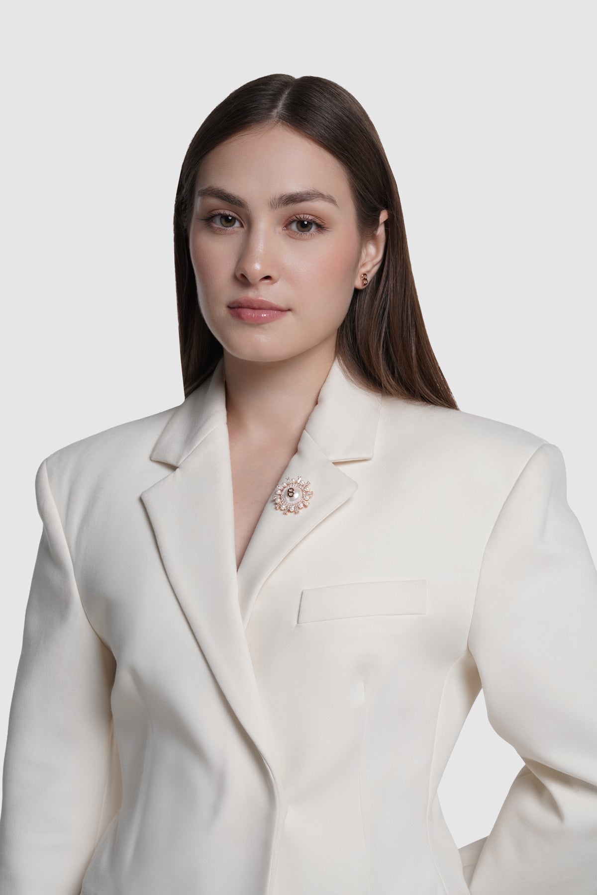 Mirea Petite Brooch - Rose Gold