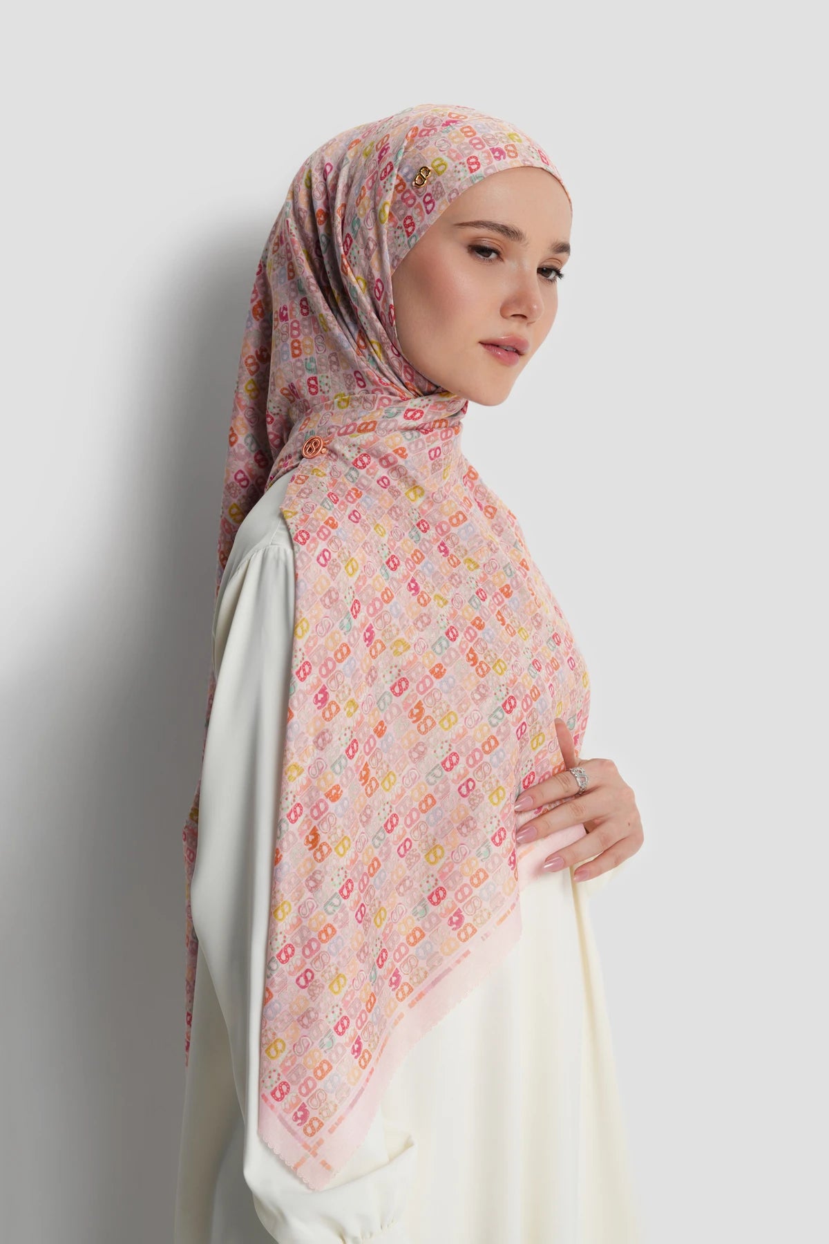 Nagita Tie Back Square - Marshmallow
