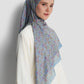 nagita tie back square scarf in polaris by buttonscarves side view