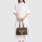 nara tote bag in brown by buttonscarves carried by hand style