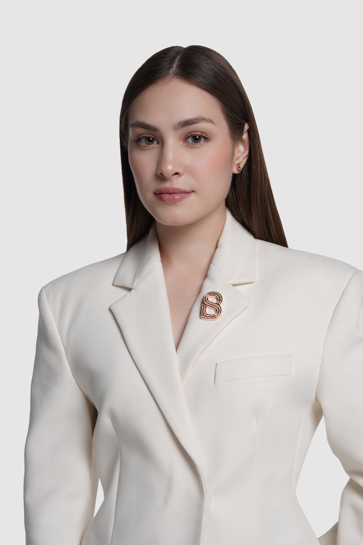 Noelle Brooch - Rose Gold
