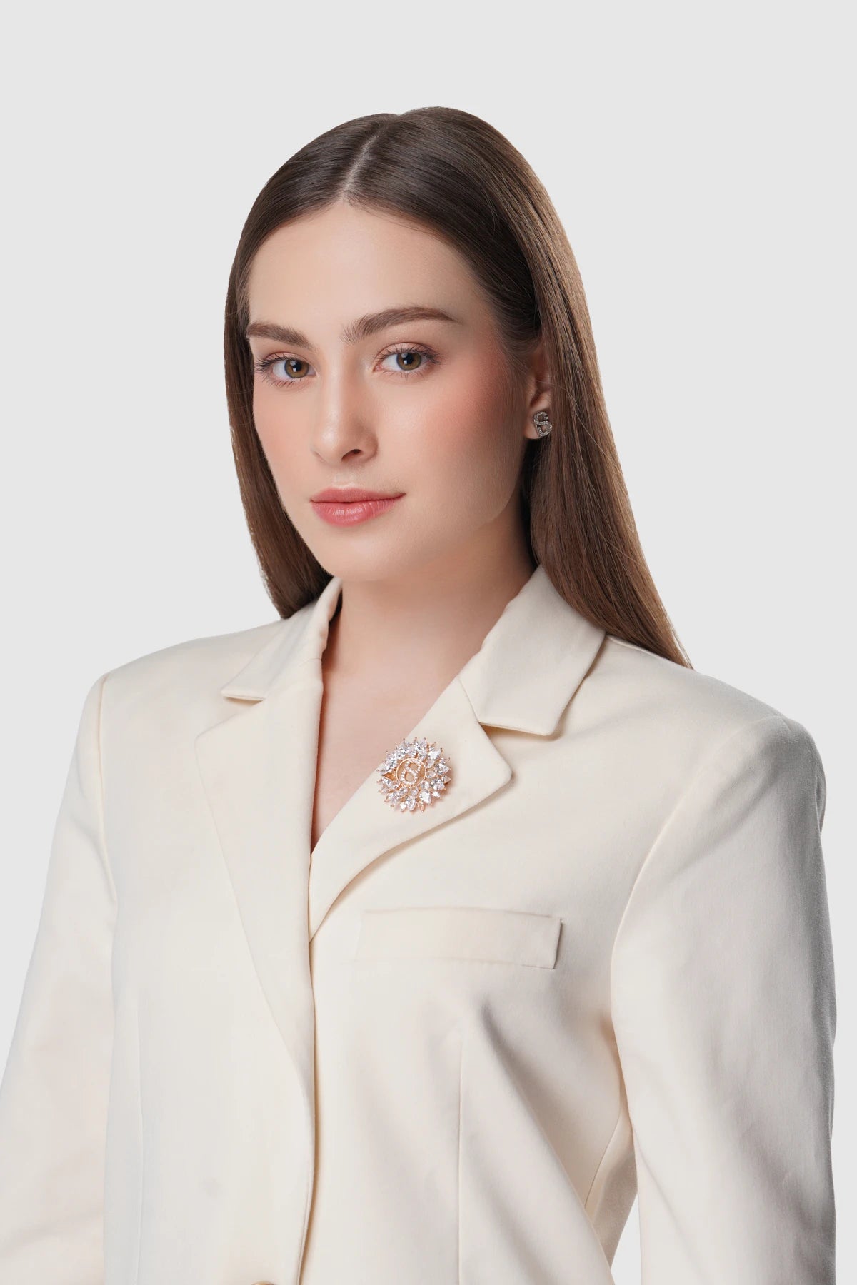 Raina Brooch - Rose Gold