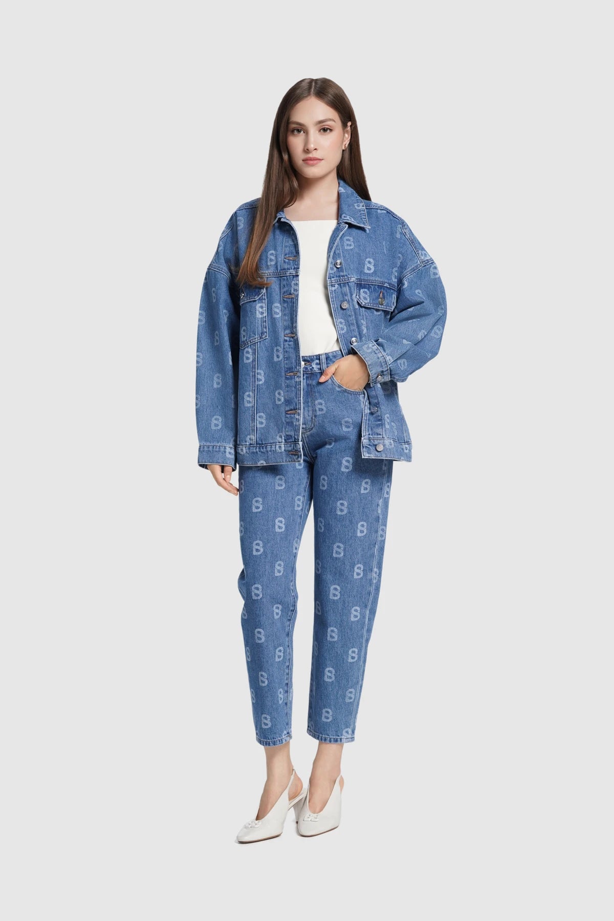 Rhea Denim Jacket - Navy
