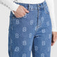 Rhea Denim Pants - Navy