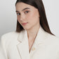 round pin brooch 03 in white gold by buttonscarves on blazer
