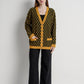 Signature Monogram Cardigan - Tumeric
