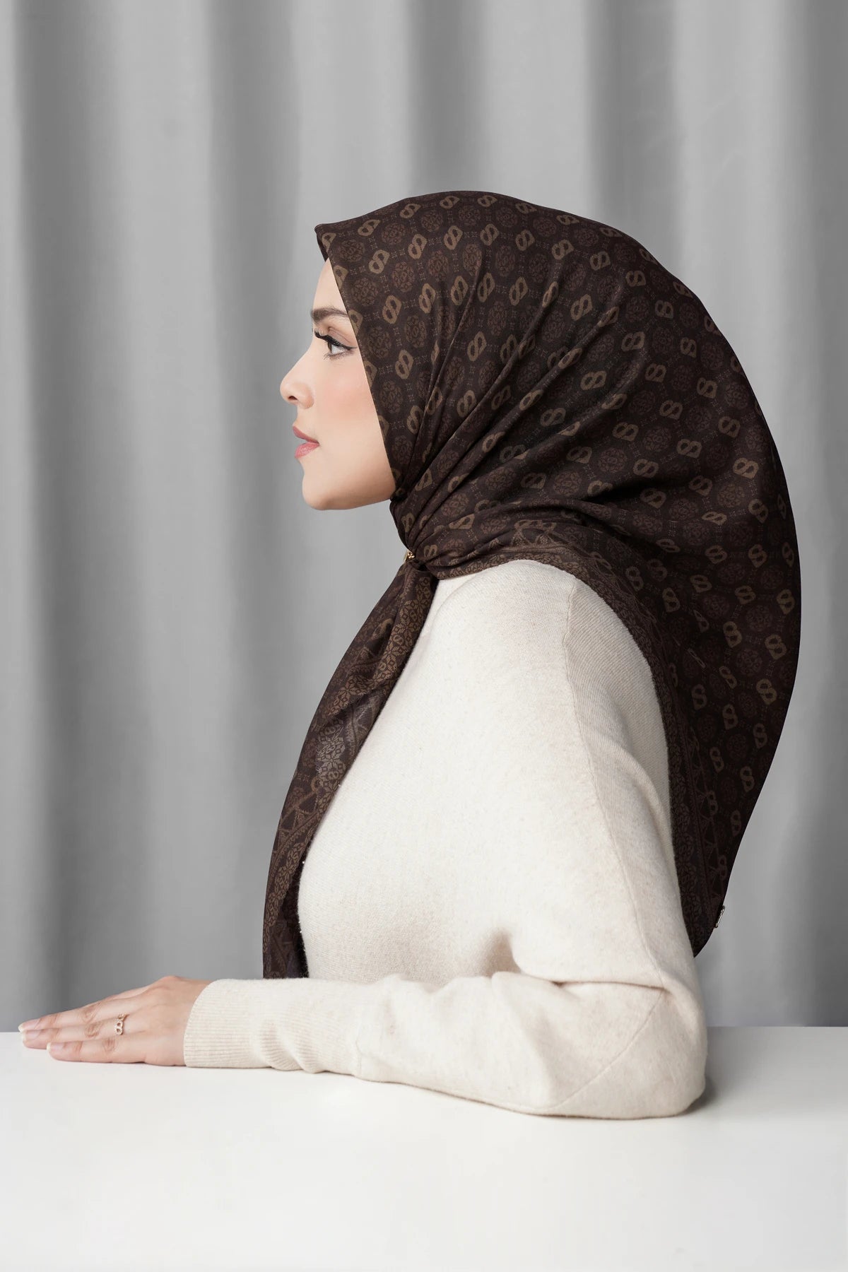 Songket Square - Mahogany
