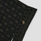 Songket Tie Back Shawl - Coal