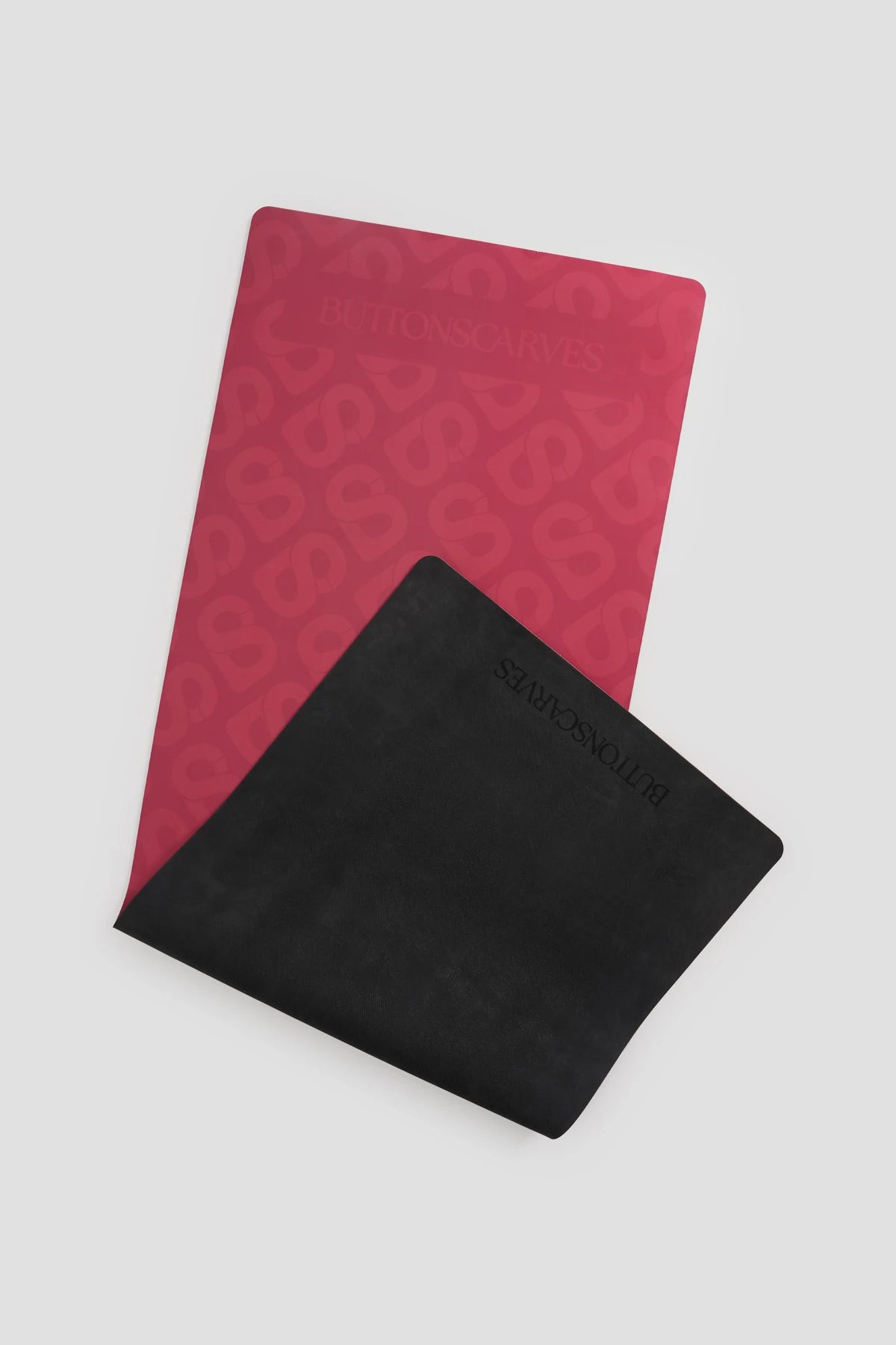 tapis yoga mat in fuchsia by buttonscarves non slip base detail