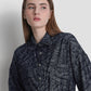 Waves Monogram Belted Shirt - Blue