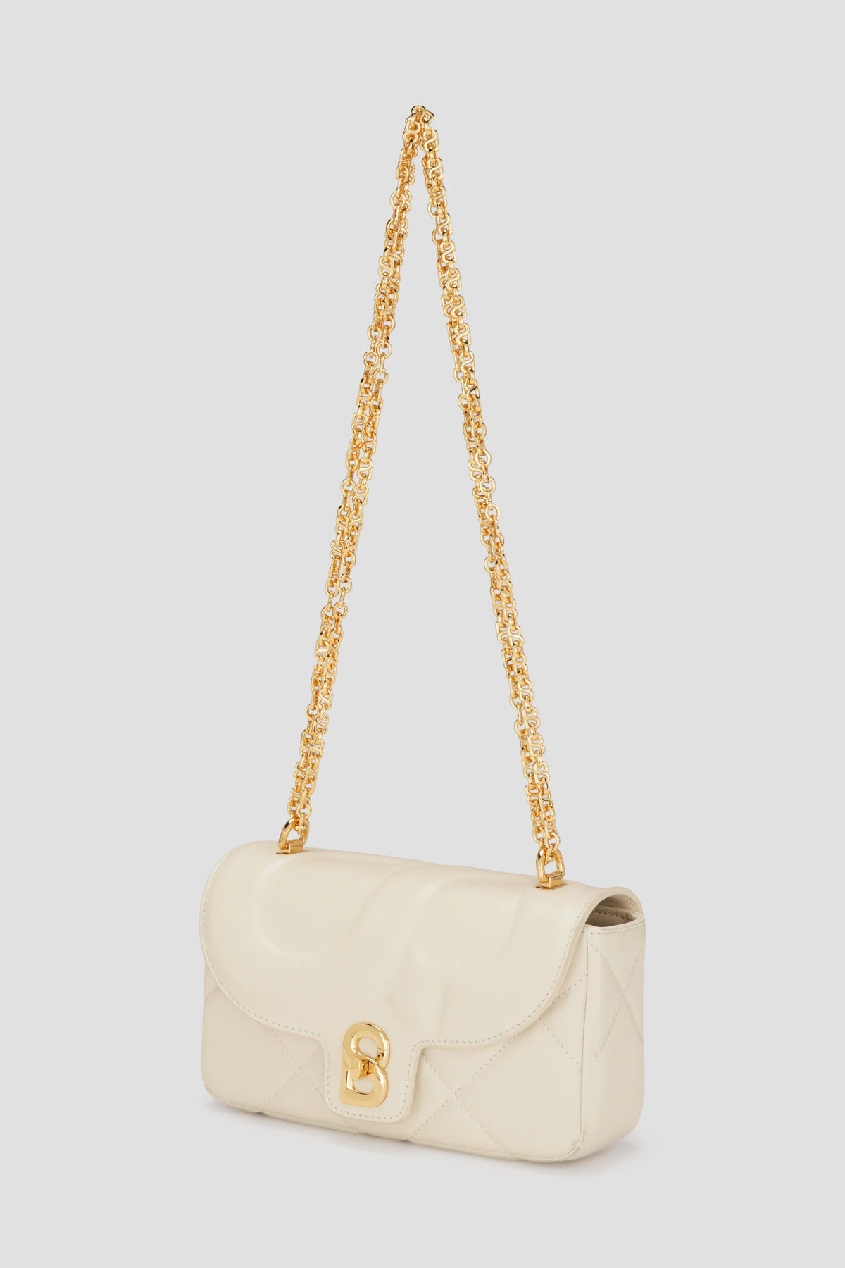 alana small bag in beige by buttonscarves front view