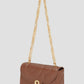 alana small bag in brown by buttonscarves front view