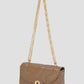 alana small bag in cappucino by buttonscarves front view