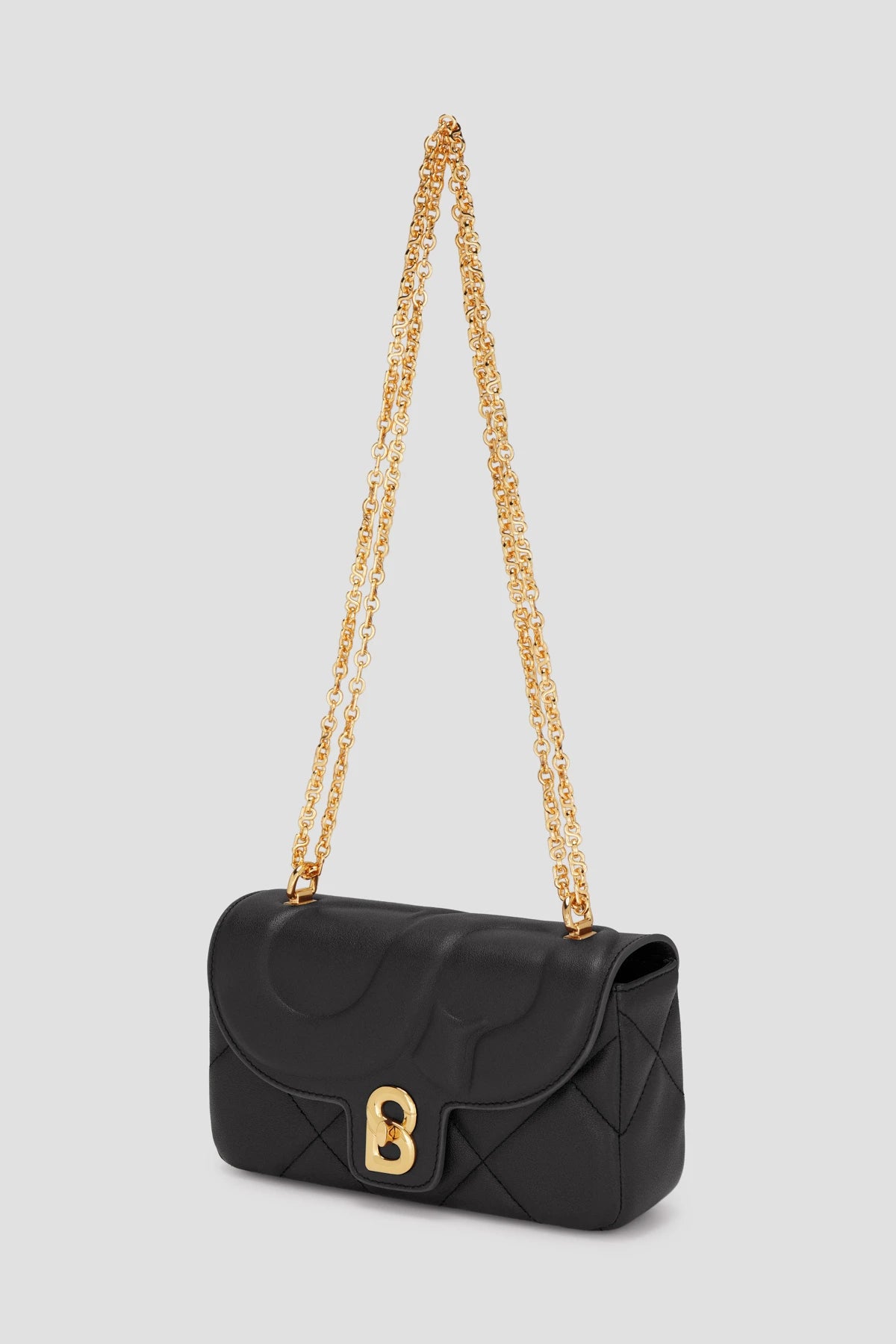 alana small bag in onyx by buttonscarves front view
