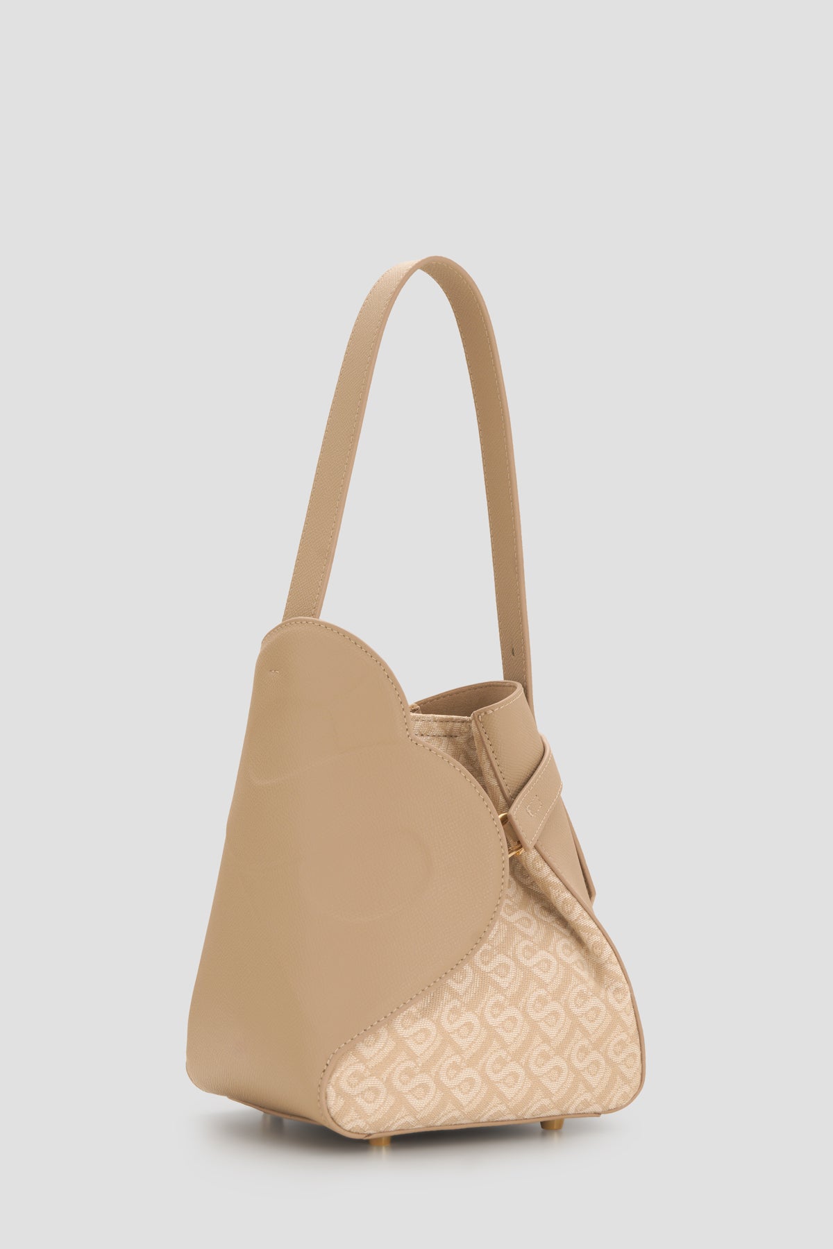 Britney Bimu Jacquard Bag Small - Beige
