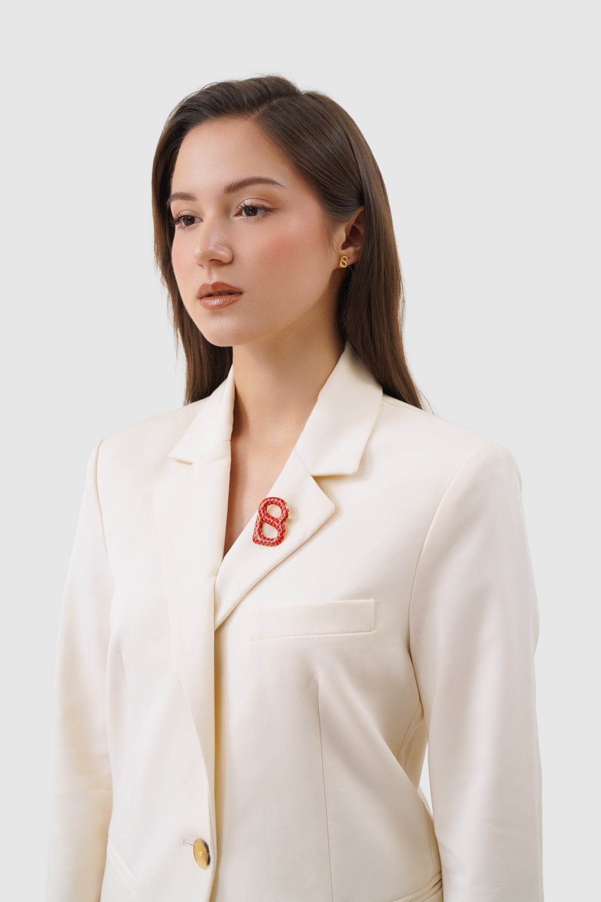 Alice Brooch - Red
