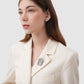 Signature Crystal Brooch - Hematite