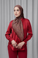Nagita Tie Back Square - Pomegranate