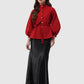 The Editor Puff Shirt - Red