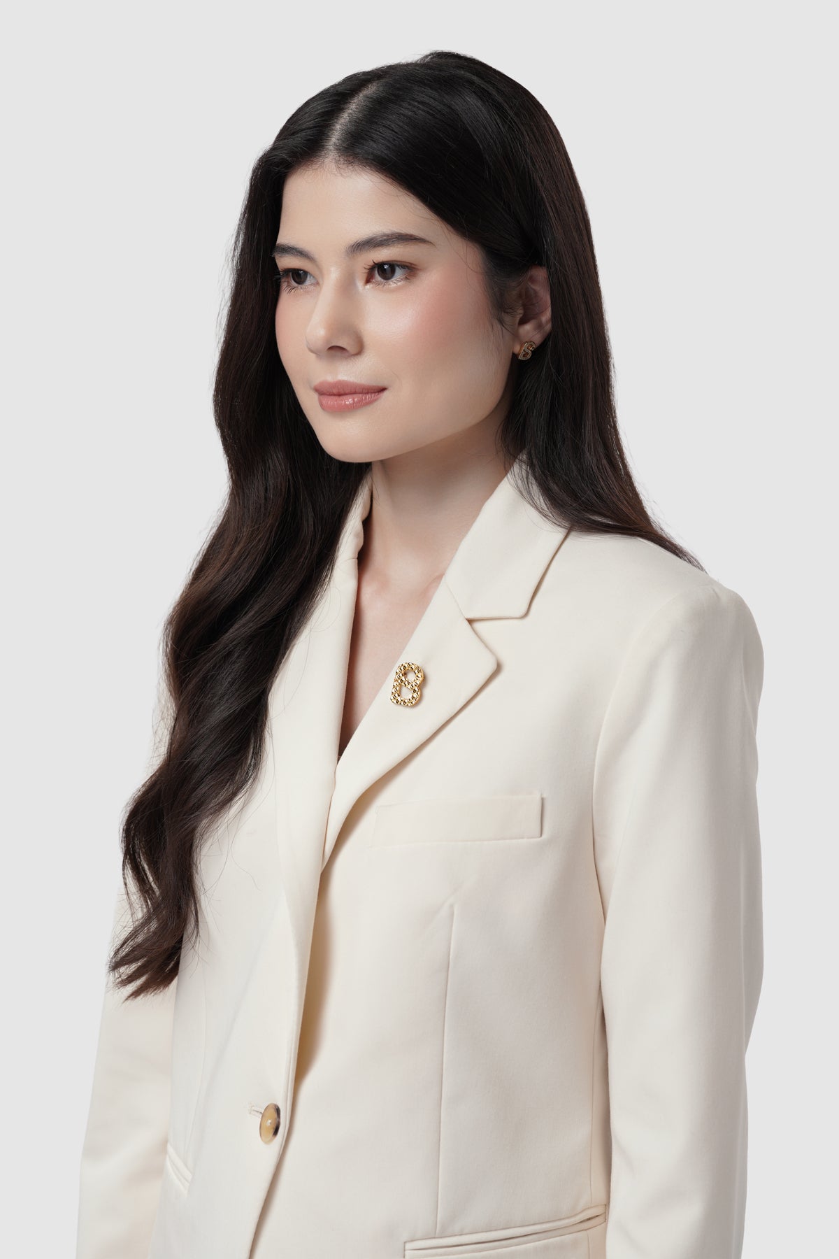 Wicker Petite Brooch - Gold