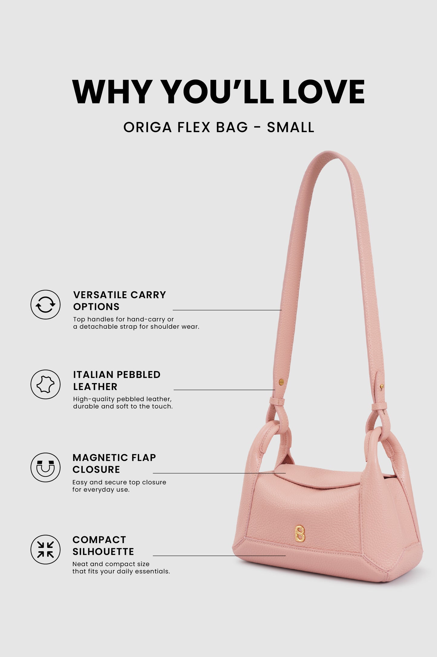 Origa Flex Bag Small - Blush