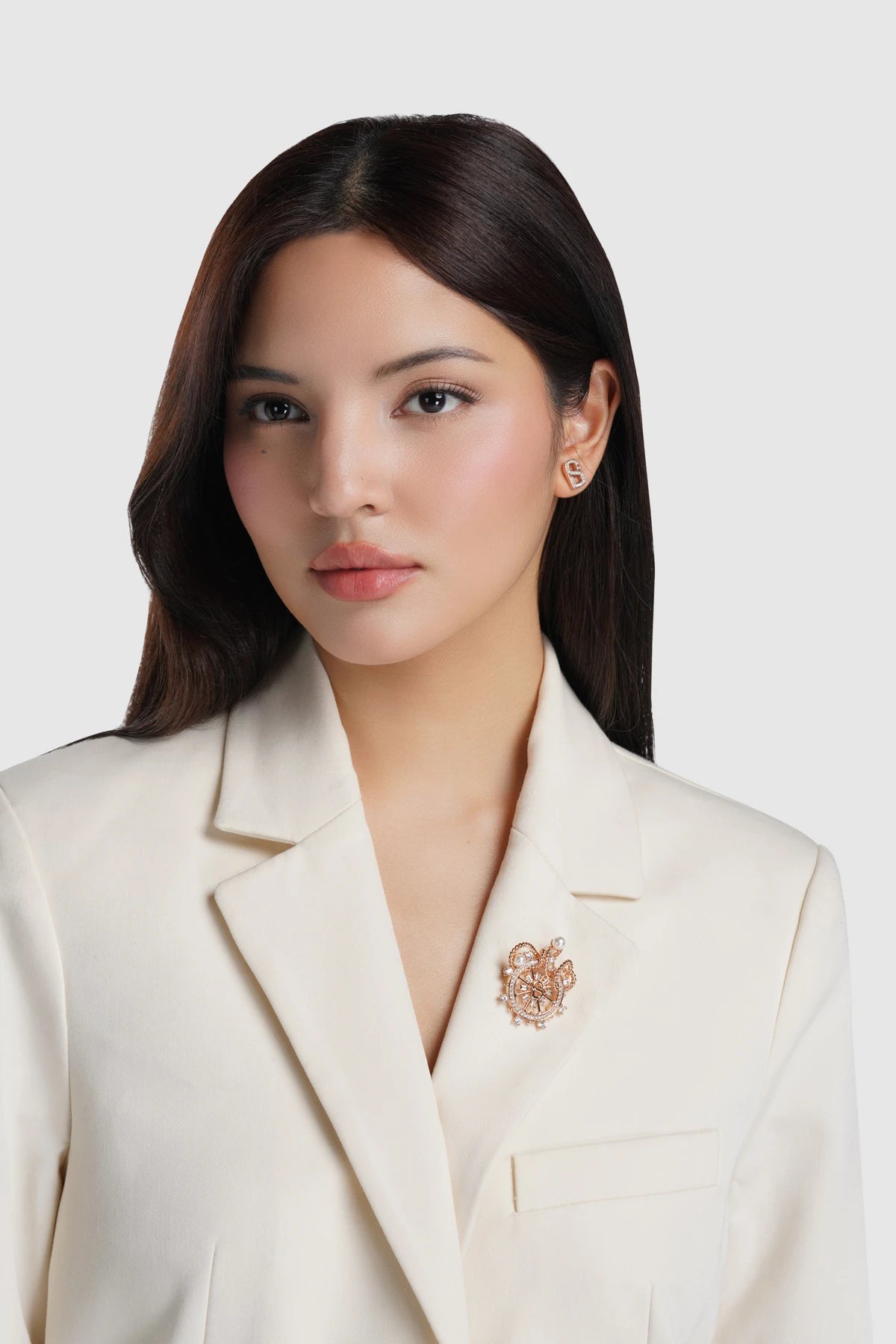 Maris Brooch - Rose Gold