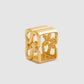 Deux Ring Brooch - Gold