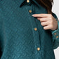 Tropical26 Oversized Shirt - Deep Teal