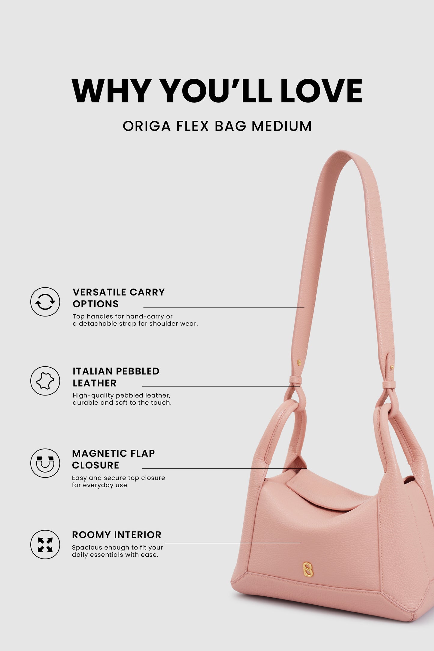 Origa Flex Bag Medium - Blush